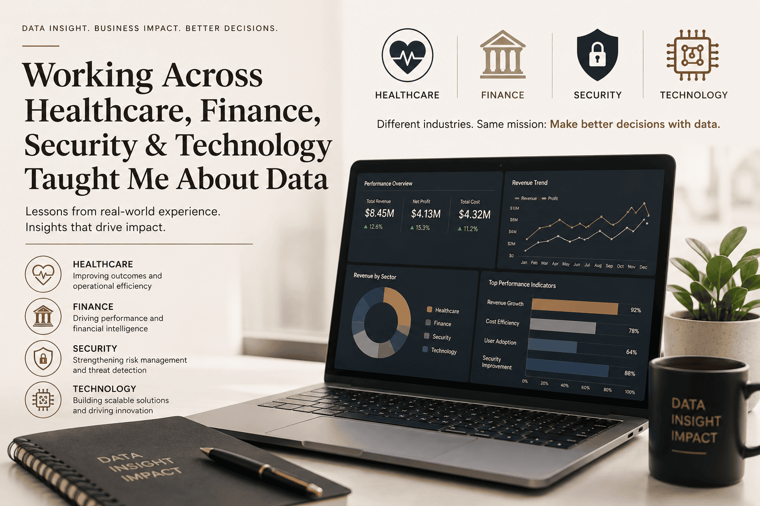 Working Across Healthcare, Finance, Security, and Technology Taught Me About Data